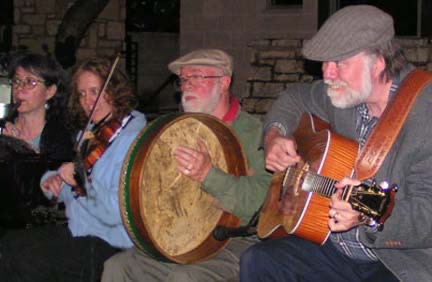 Playing for a ceili